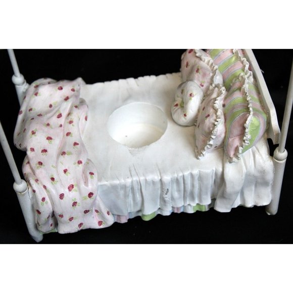 Yankee Candle Hanging Tart Warmer Bowl 4 Poster Bed Tea Light Shabby Cottage - Picture 8 of 11